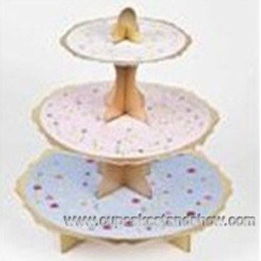 Floral Tea Cupcake Stand