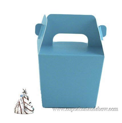 Turquoise Mini Tote Paper Boxes