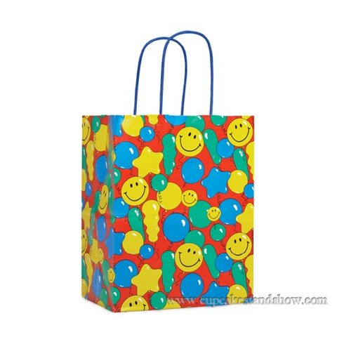 Smiley Balloons Gift Paper 
