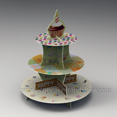 Original Design Cardboard Cupcake Tier Display Stand to Celebrate Halloween 