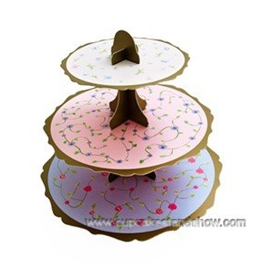 Floral Tea Party Cupcake Stand