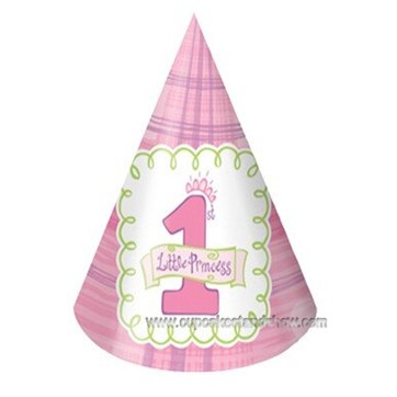 1st Birthday Princess Cone Hats