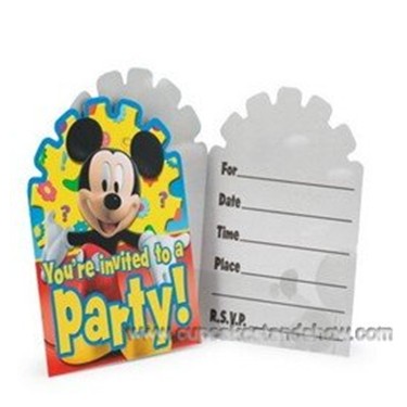 Mickey Mouse Invitation Cards