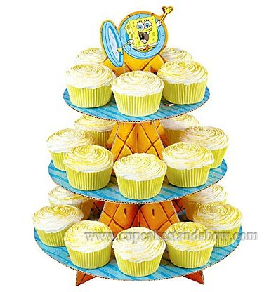 SpongeBob Cupcake Stand for Kids' Party