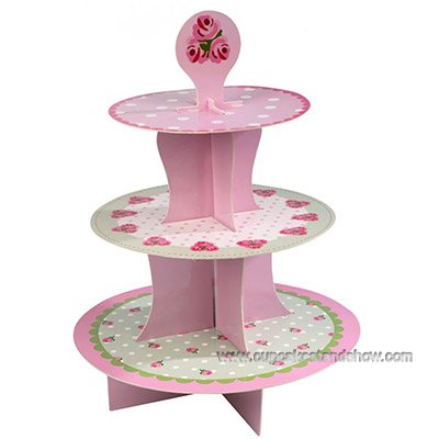 Vintage Rose Cake Stand