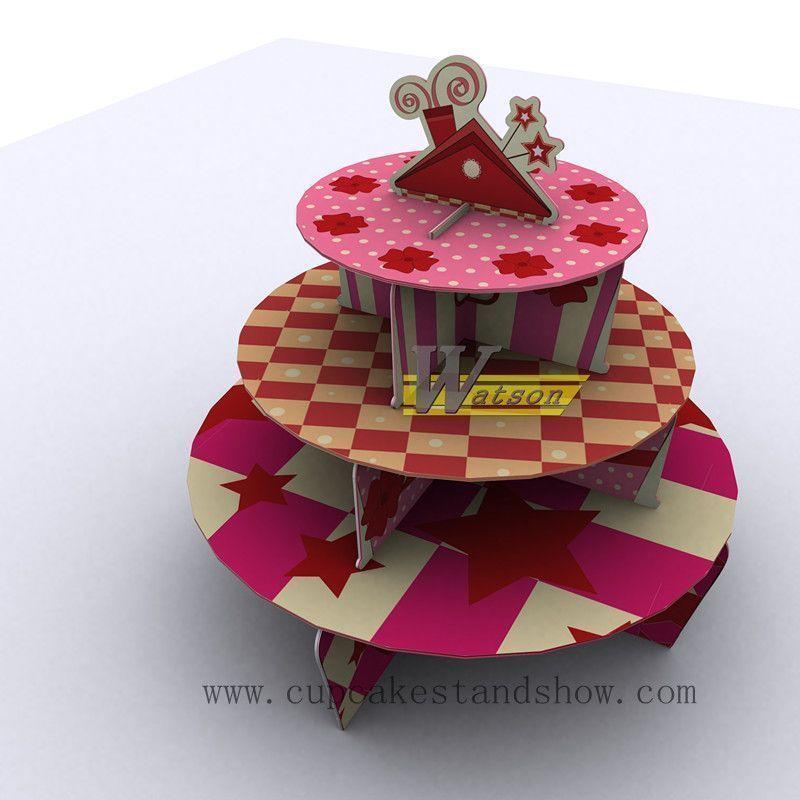 Original New Design Cardboard Cupcake Stand