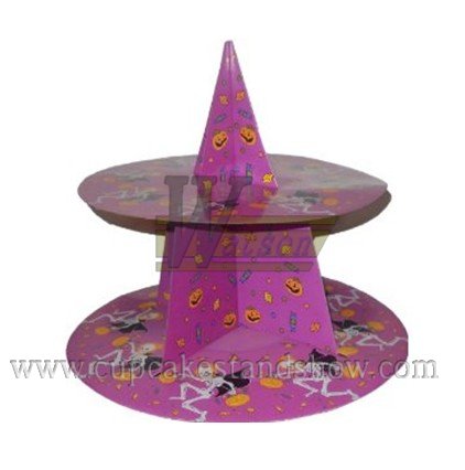 Halloween Theme Pumpkin Cardboard Cupcake Stand