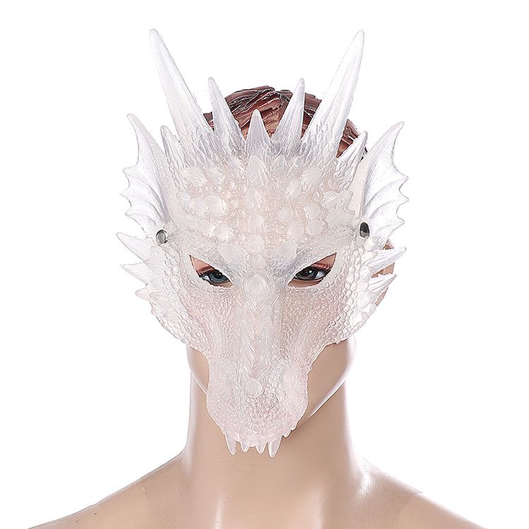 2022 halloween outdoor decorations New Products Carnival mask party cosplay props 3D silicone animal dragon mask