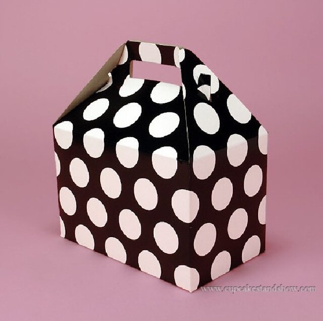 White Dot on Black Gable Candy Box