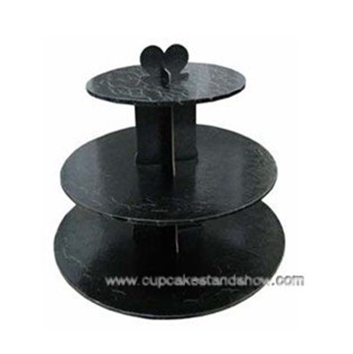 Black Cardboard Cupcake Stand