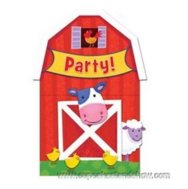 Barnyard Fun Invitation Cards