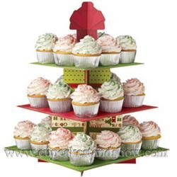 Christmas Treat Square Cupcake Stand