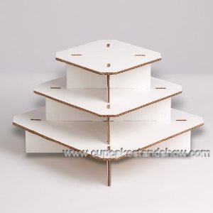 Square Corrugated Cupcake Display