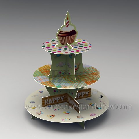 Original Design Cardboard Cupcake Tier Display Stand to Celebrate Halloween