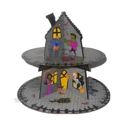 Halloween Theme Cardboard Cupcake Stand