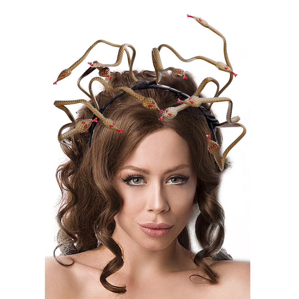 Halloween Carnival stage props headdress Medusa snake hairpin